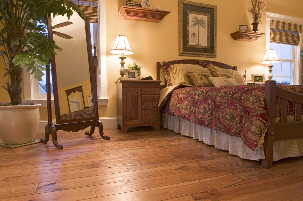 hardwood floors in bedroom