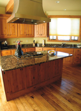 hickory hardwood floors in kitchen